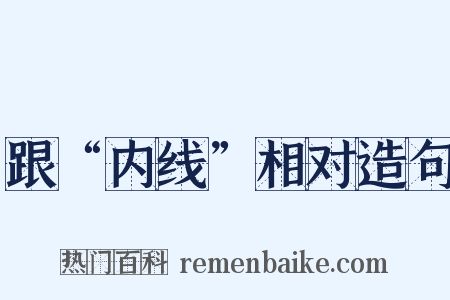 跟“内线”相对造句是什么意思的图片